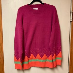 Colorful Zigzag Sweater